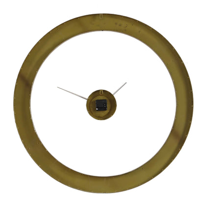 Ivory Halo - Minimalist Wall Clock - Gold / White