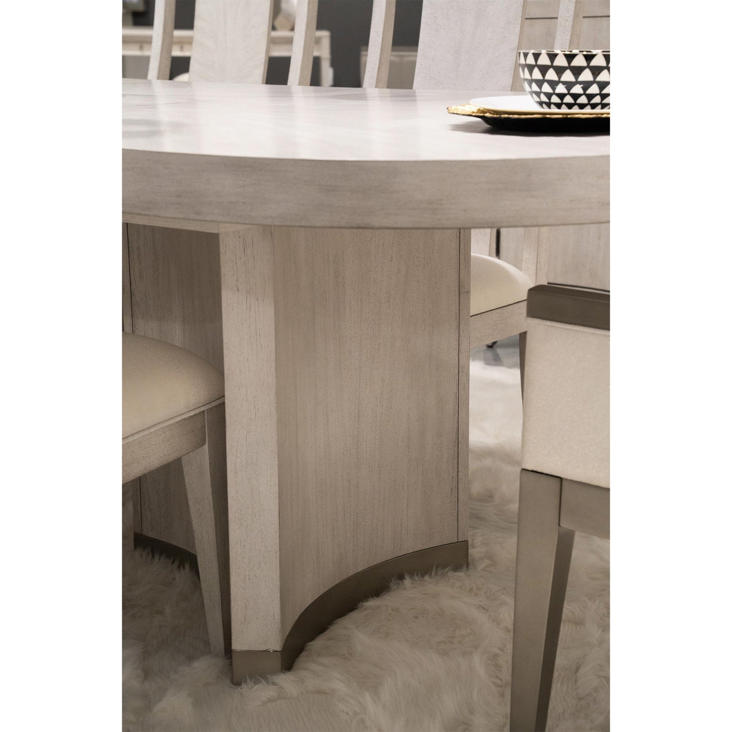 Hepburn - Oval Dining Table Base - White