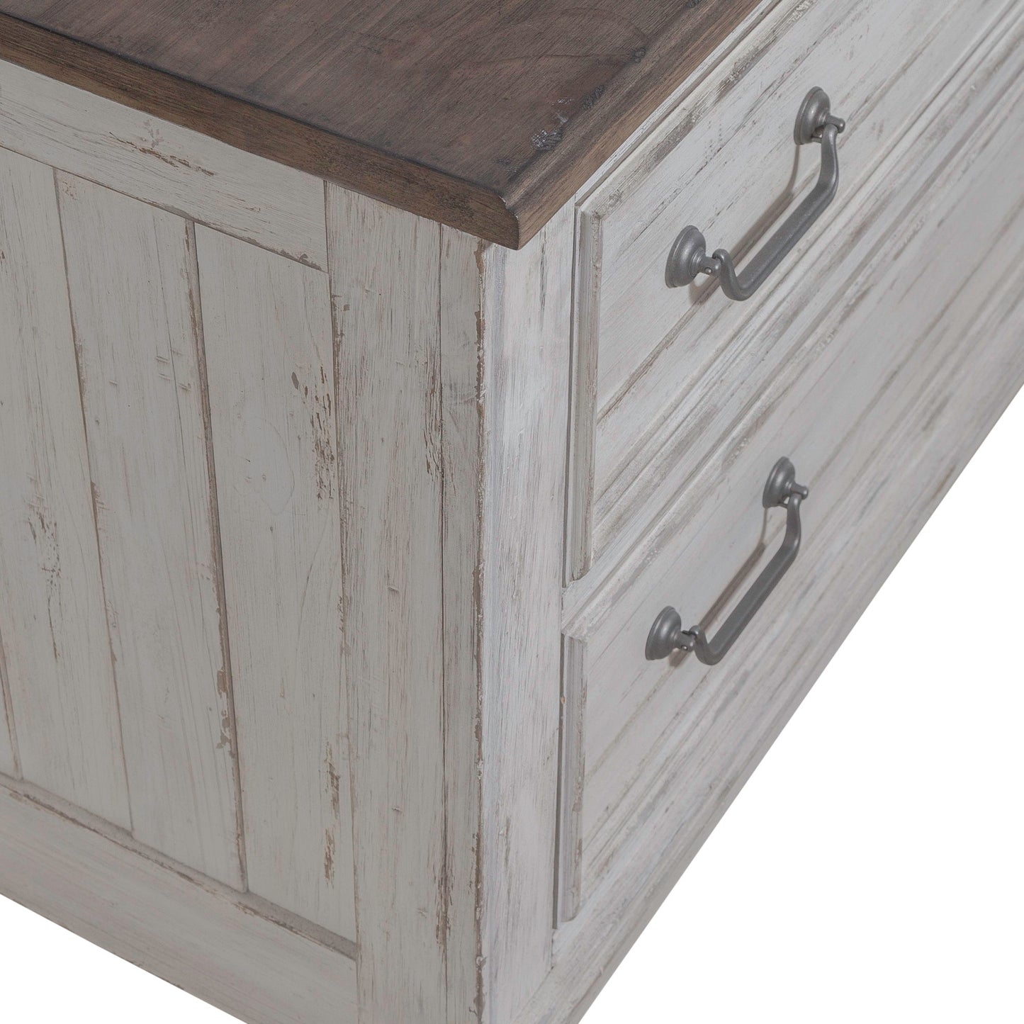 River Place - Curio Base - Riverstone White & Tobacco