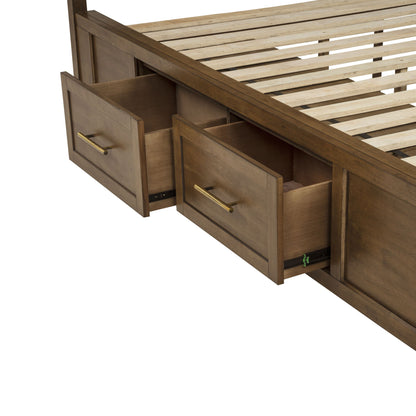 Devonshire - 5/0 Queen Footboard & Roll Out Slats - Cognac