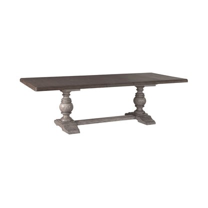 River Place - Trestle Table Top - Riverstone Gray & Tobacco