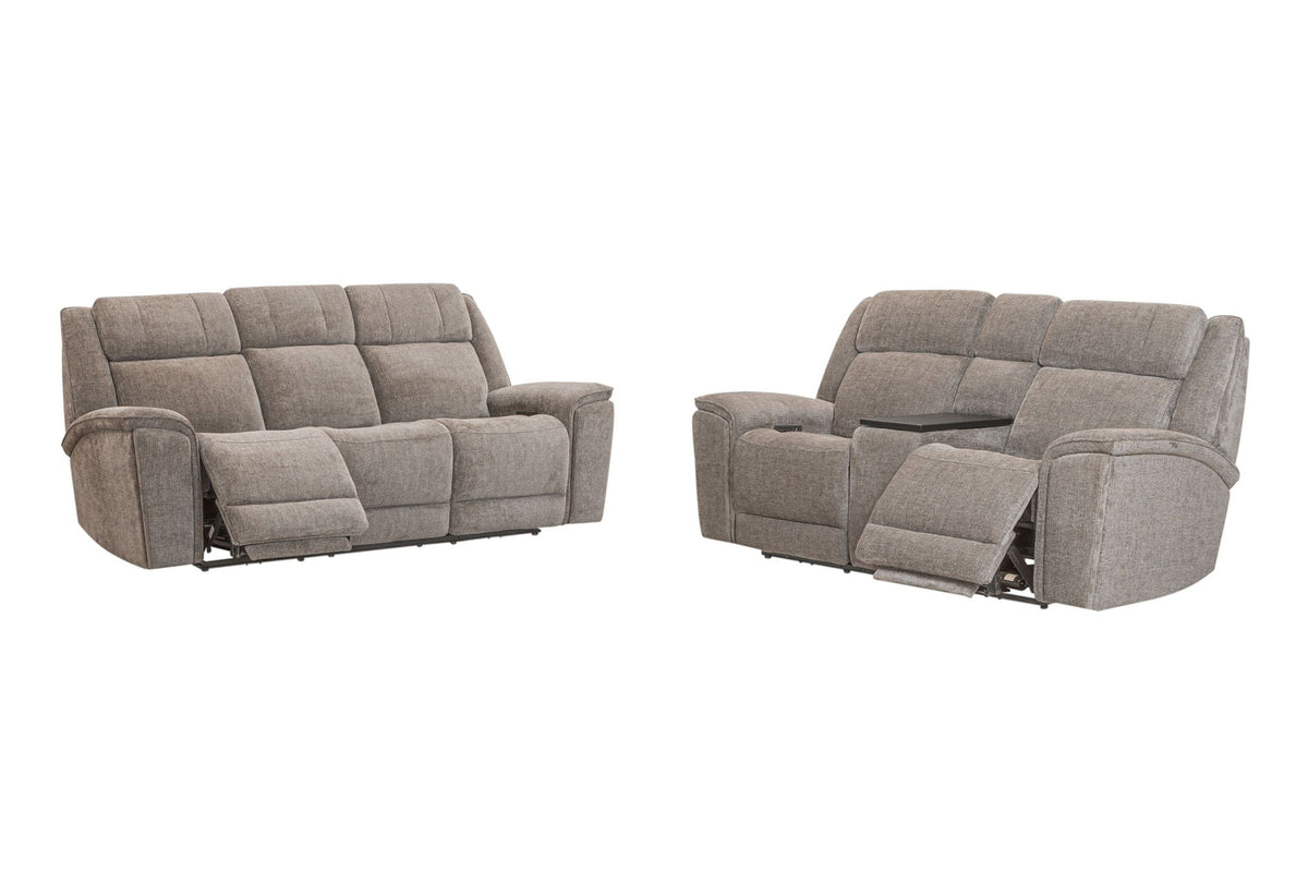 Colton - Power Zero Gravity Console Loveseat With Immersive Audio P3 - Branson Tweed
