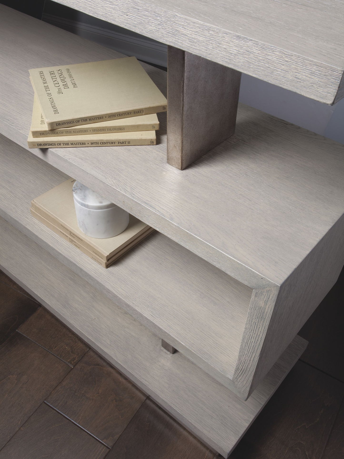 Signature Designs - Soiree Low Bookcase - Dark Gray