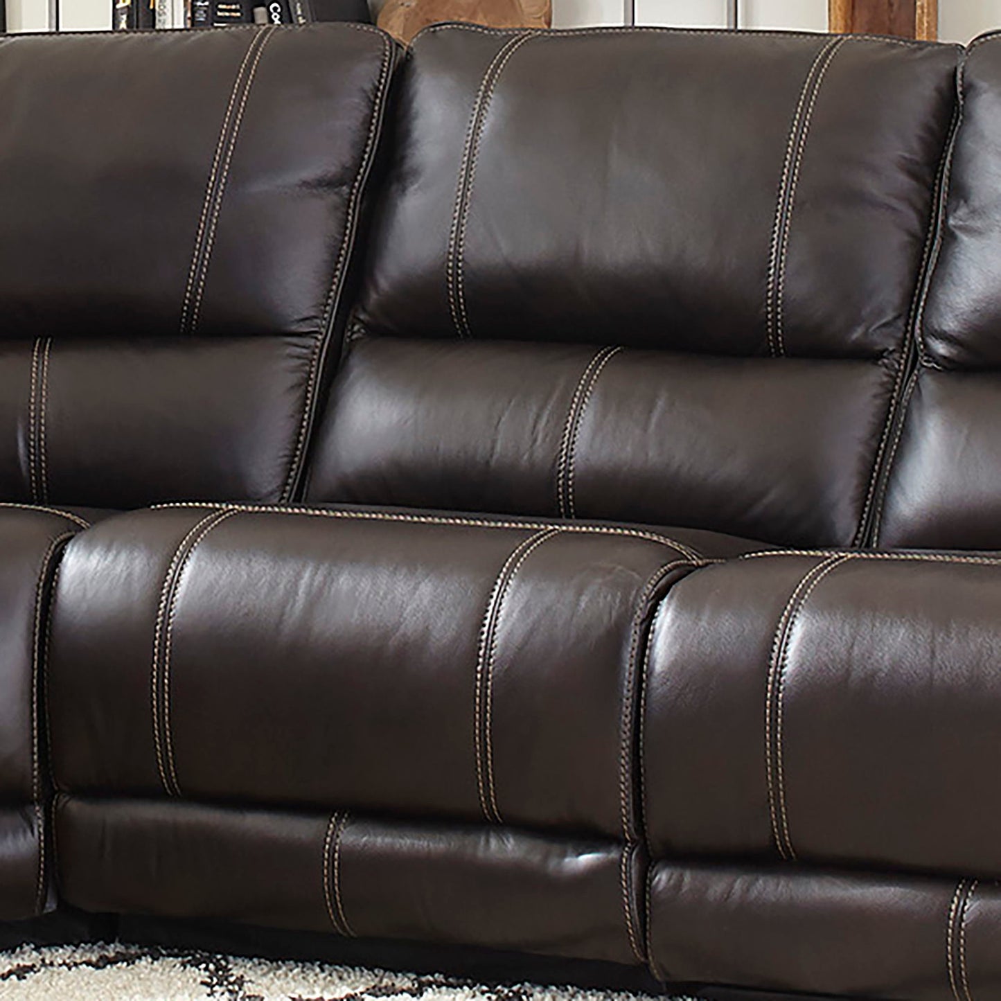 Whitman - Powered By Freemotion Power Cordless Armless Recliner - Verona Coffee