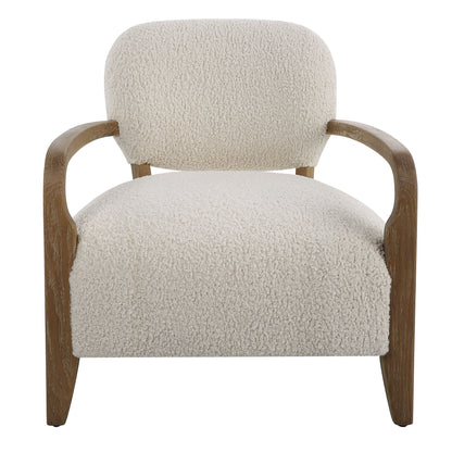 Telluride - Natural Shearling Accent Chair - Beige