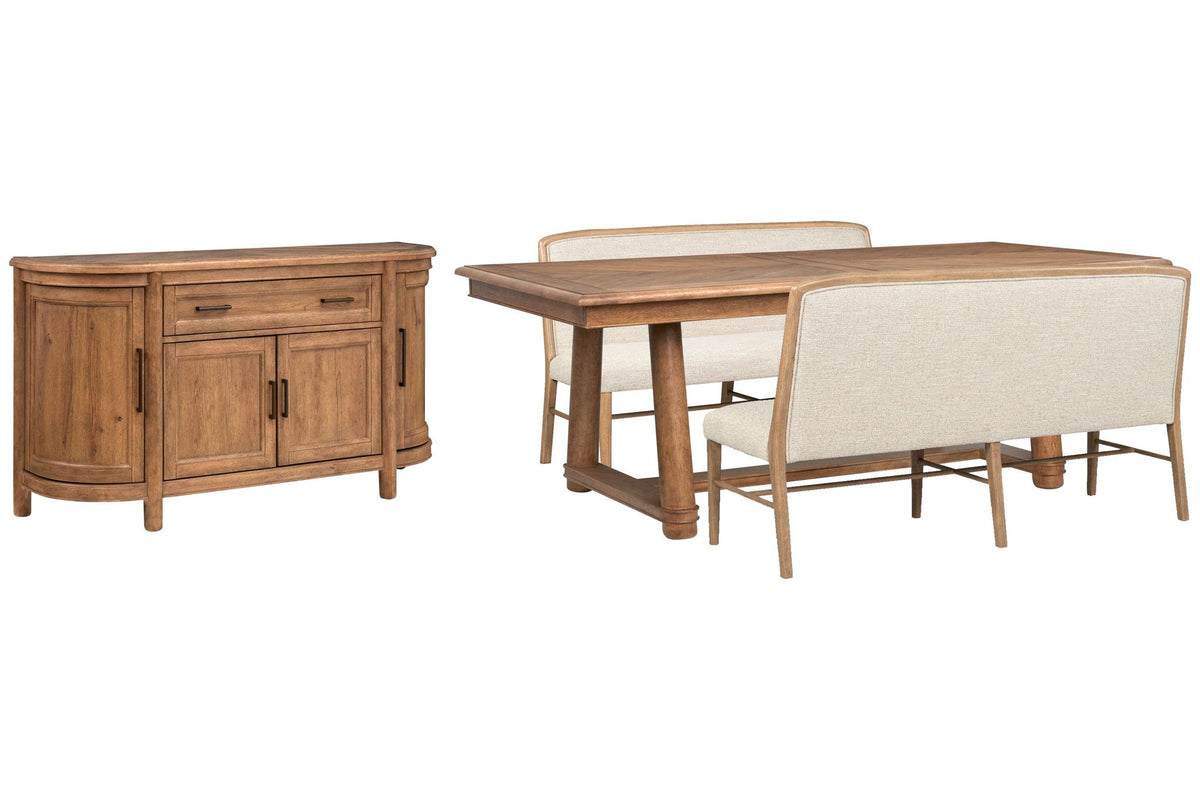 Woodward - Trestle Extendable Dining Table Set