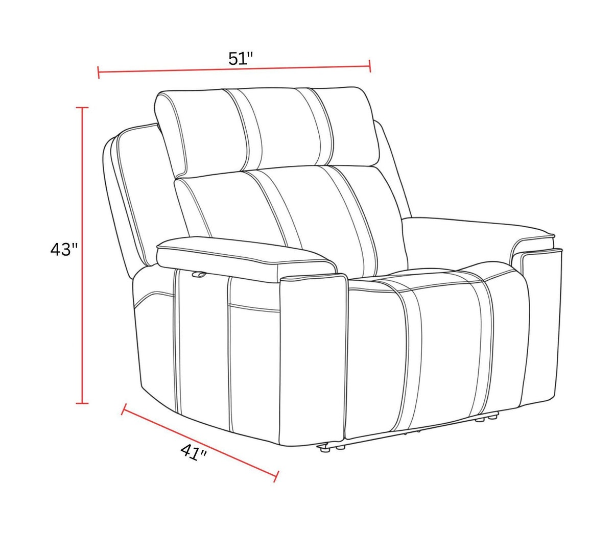 Sausalito - Power Zero Gravity Recliner With Immersive Audio P3 - Spice Envy