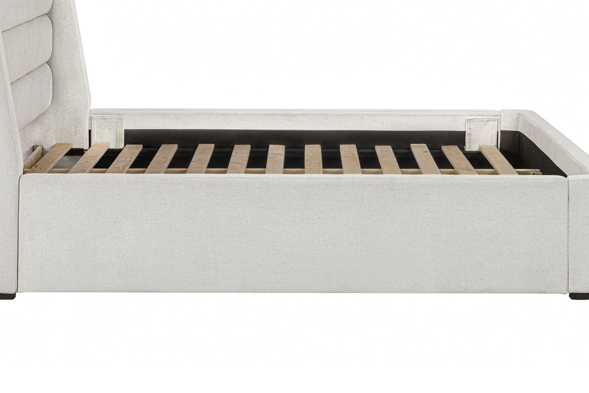 Giorgio - Queen-King 5/0-6/6 Upholstered Rails - Dreamy Linen