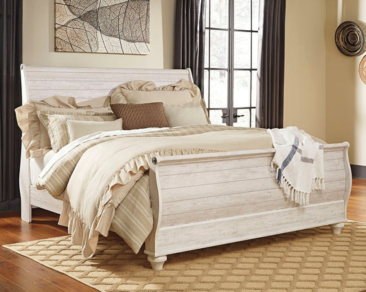Willowton - Sleigh Bed