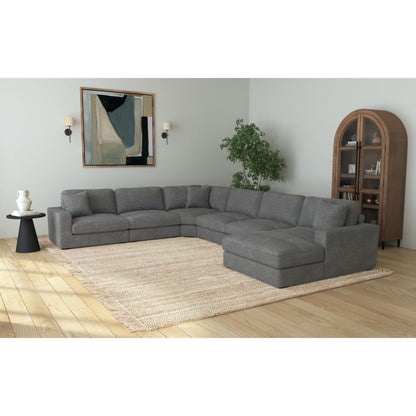 Arizona - Modular LHF Armchair With 1 Pillow 20" - Steno Charcoal