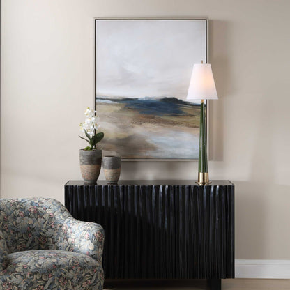 Prairie's Edge - Landscape Canvas - Blue / Gray / Green / White