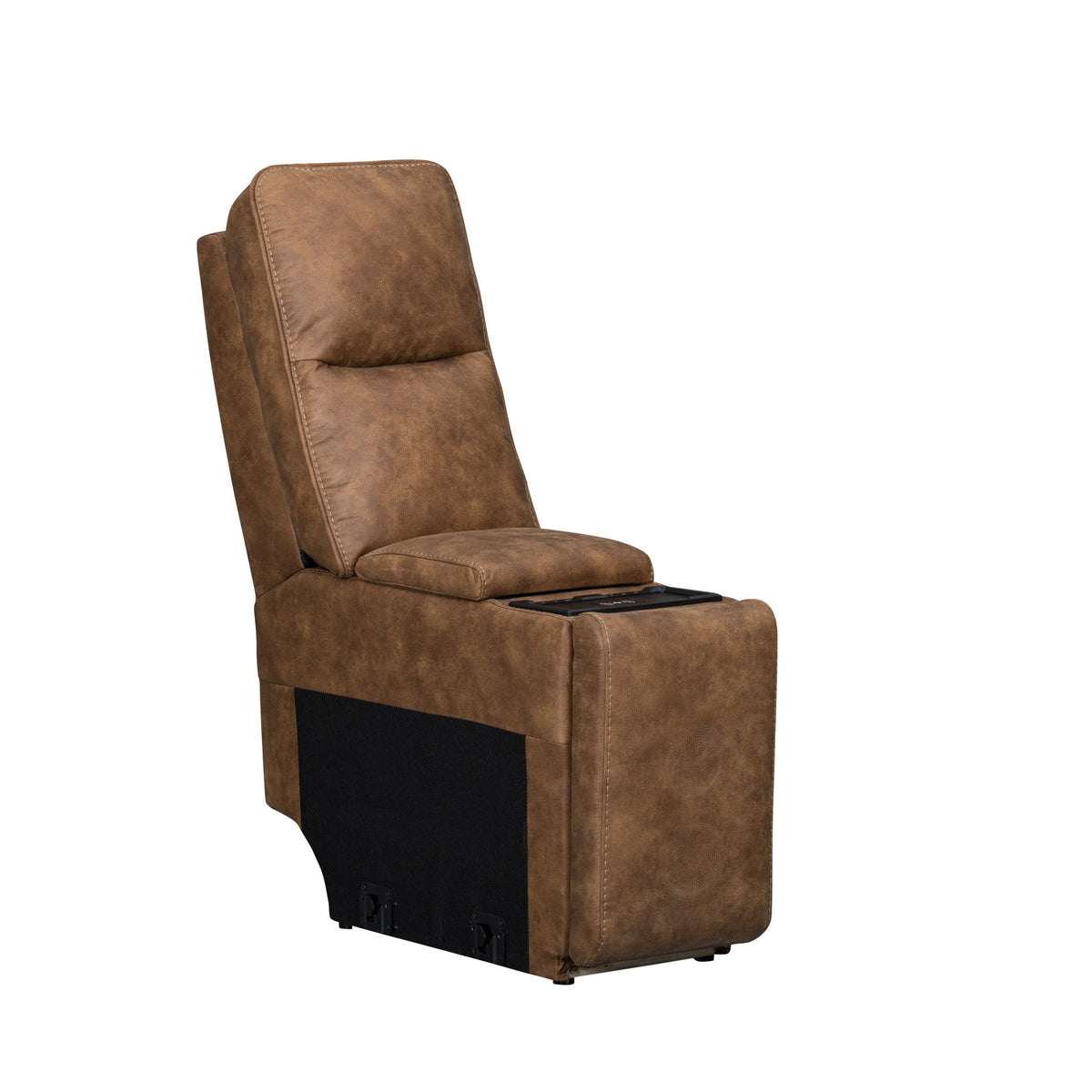 Kyra - Storage Console With Speakers - Saddle