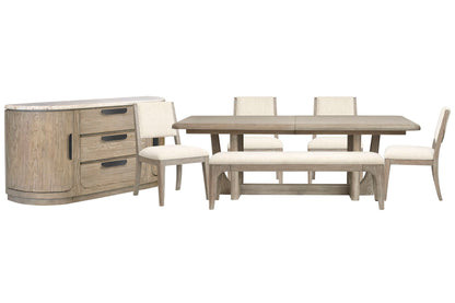 Braelyn - Extendable Trestle Dining Table Set