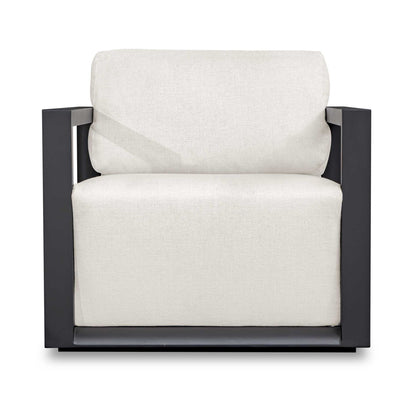 Remsen - Outdoor Lounge Chair - Black / Oyster