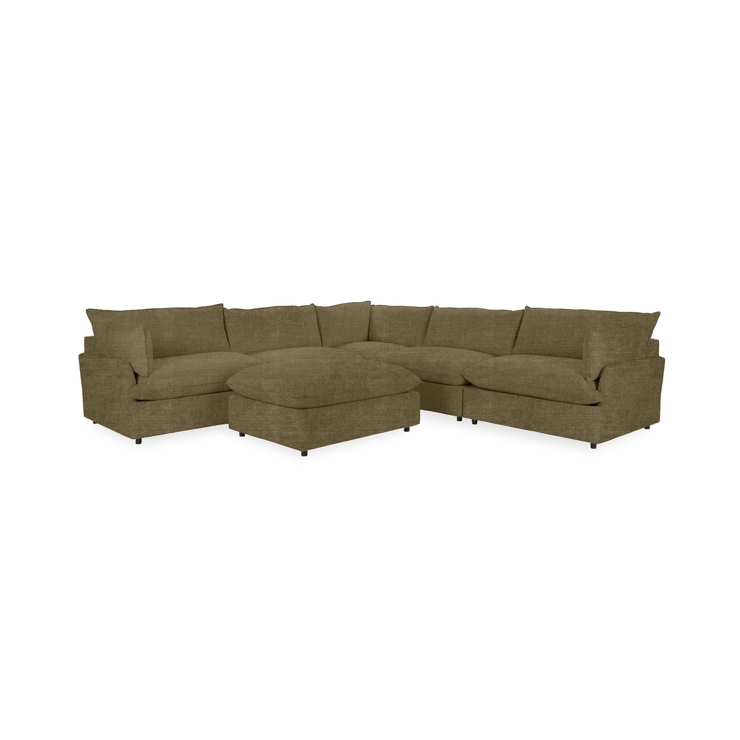 Caplan - 6 Piece Modular Sectional With Ottoman