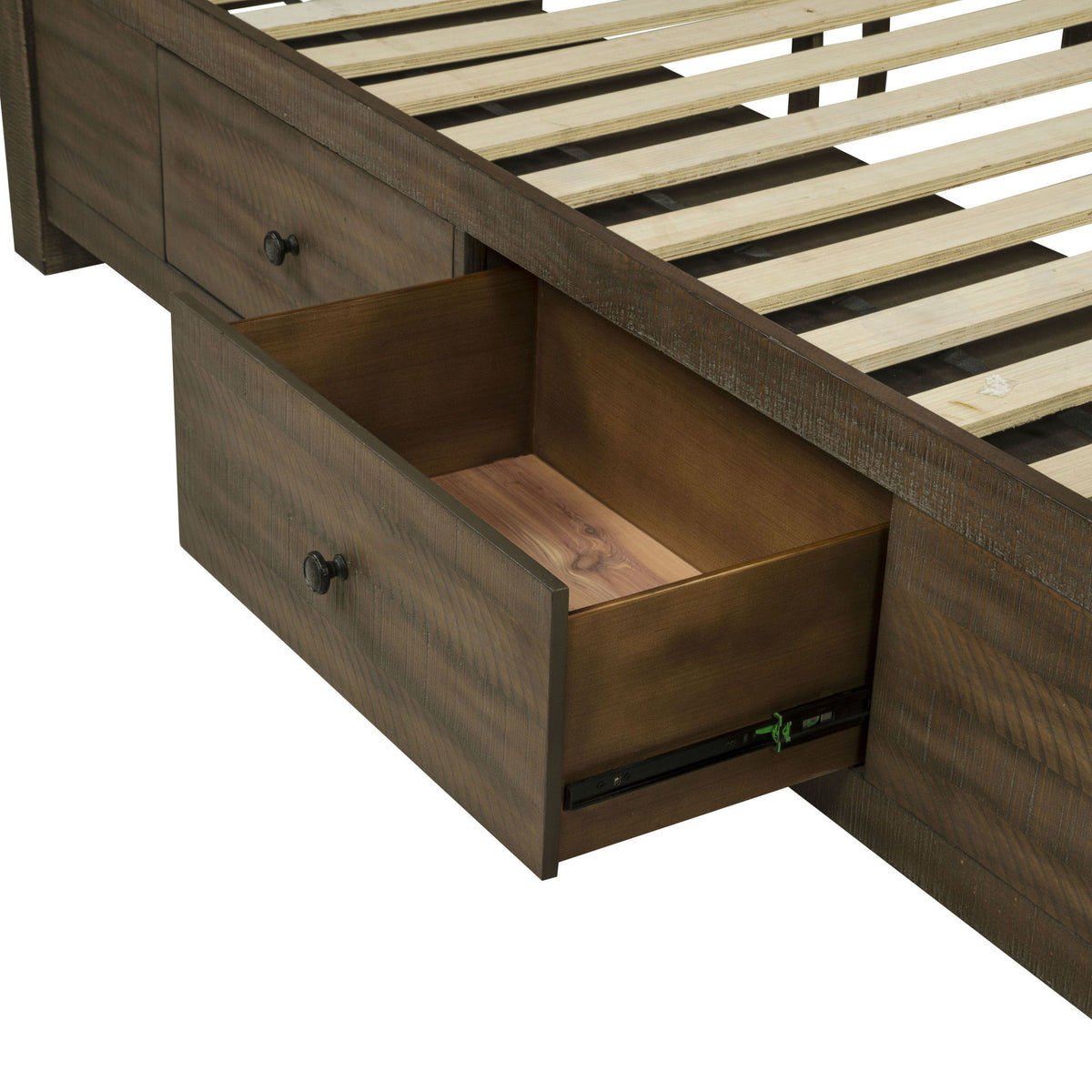 Augusta - 6/6-6/0 King/California King Lighted Headboard - Rustic Brown