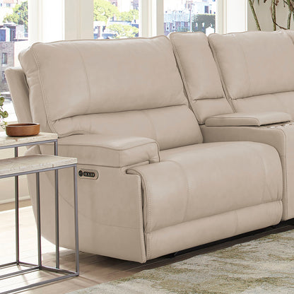 Whitman - Powered By Freemotion Power Cordless Left Arm Facing Recliner - Verona Linen