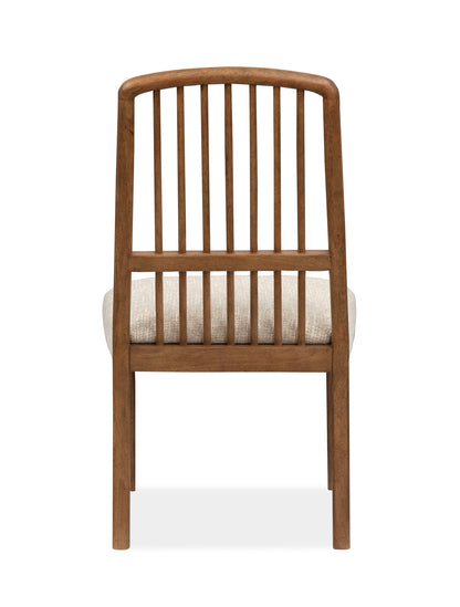 Woodward - Wood Slat Back Side Chair (Set of 2) - Dark Clove / White