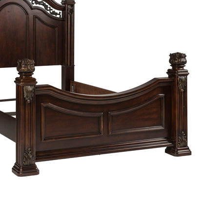 Messina Estates - Queen Poster Footboard - Cognac