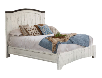 Pueblo - King Footboard & Rails - Antiqued White