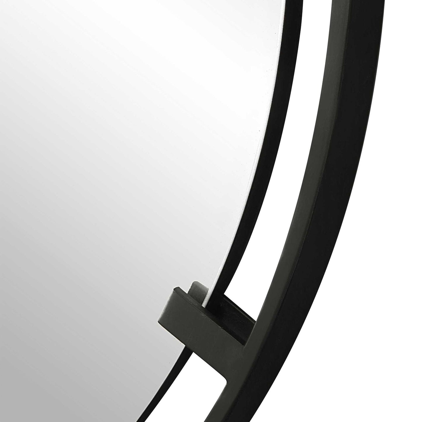 Cashel - Round Iron Mirror - Black