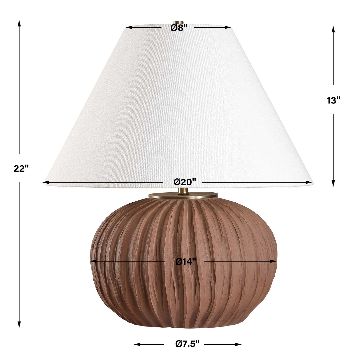 Keoghan - Table Lamp - Terracotta
