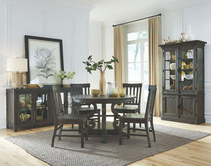 Bellamy - 48" Round Dining Table - Peppercorn