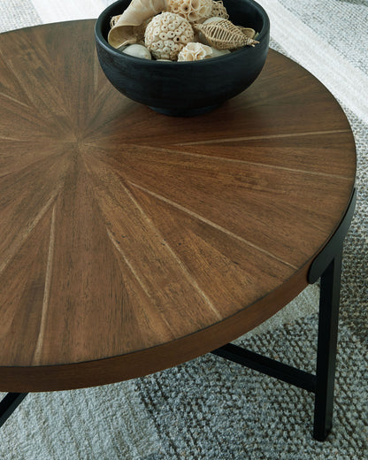 Crosstrail - Occasional Table Set (Set of 3) - Brown