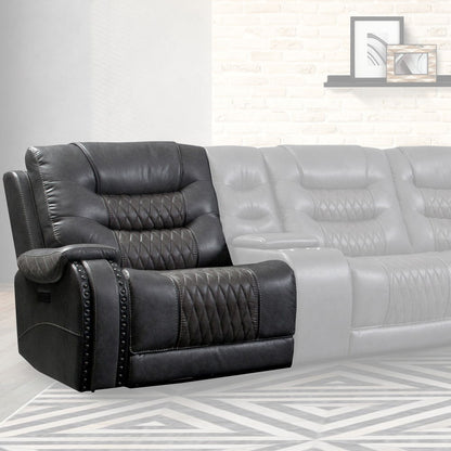 Outlaw - Power Left Arm Facing Recliner - Stallion