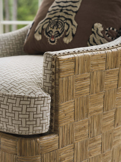 Barnaby - Barnaby Upholstered Arm Chair - Beige / Dark Brown