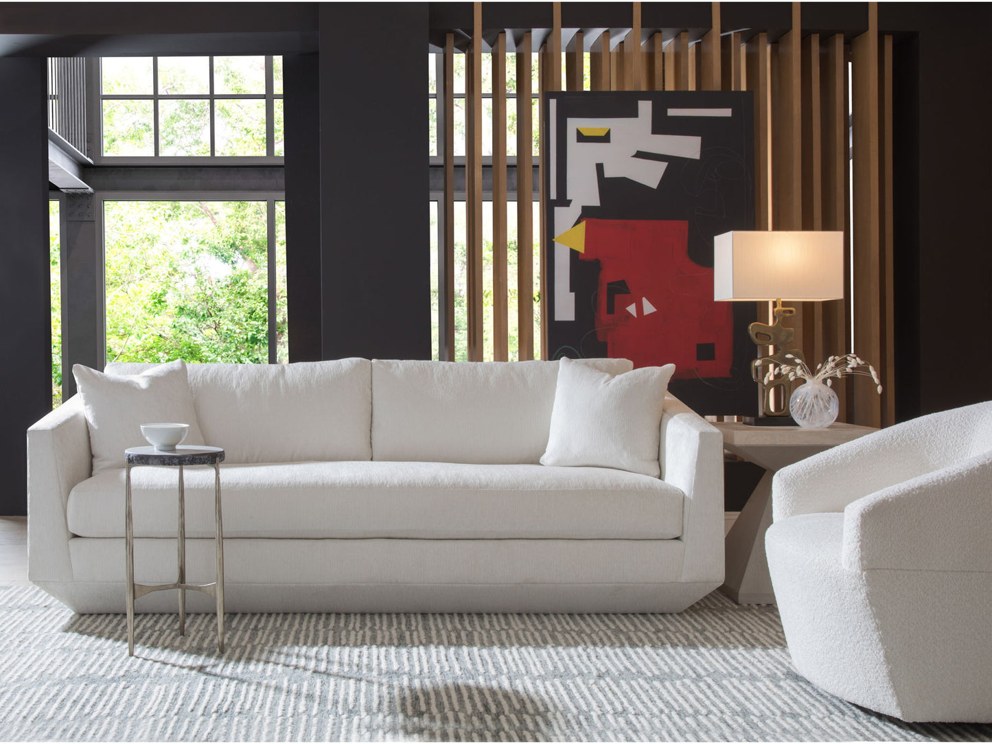 Artistica Upholstery - Veronica Bench Seat Sofa - White