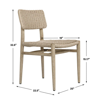 Kailua - Outdoor Wicker Dining Chair - Gray