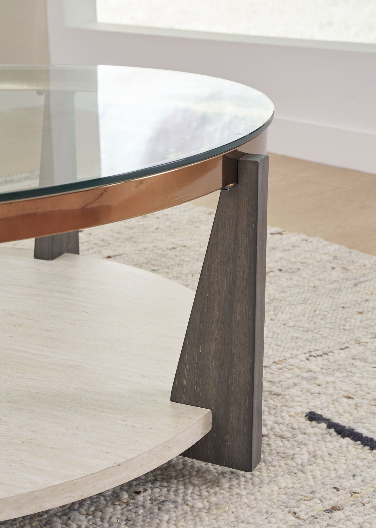 Frazwa - Round Cocktail Table - Multi