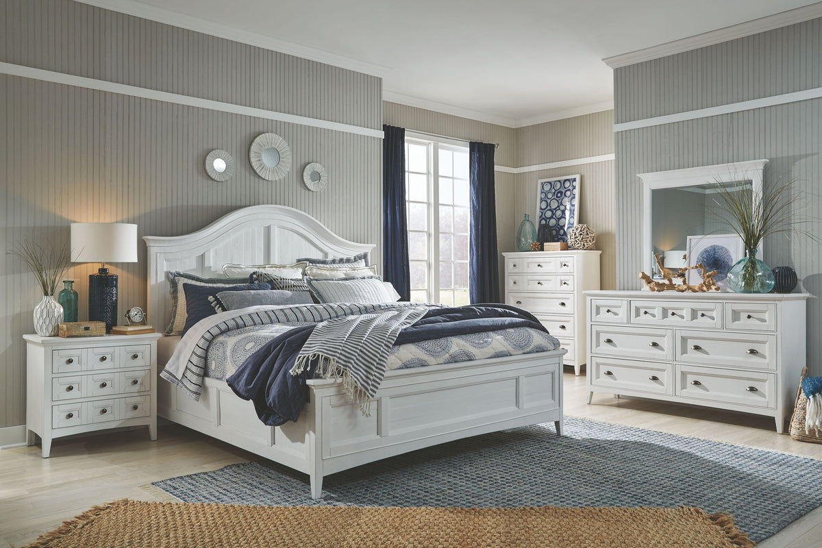 Heron Cove - Two Tone Drawer Chest - Chalk White And Dovetail Gray