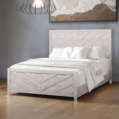 Biscayne - 6/0 California King Headboard, Footboard & Slats - Driftwood