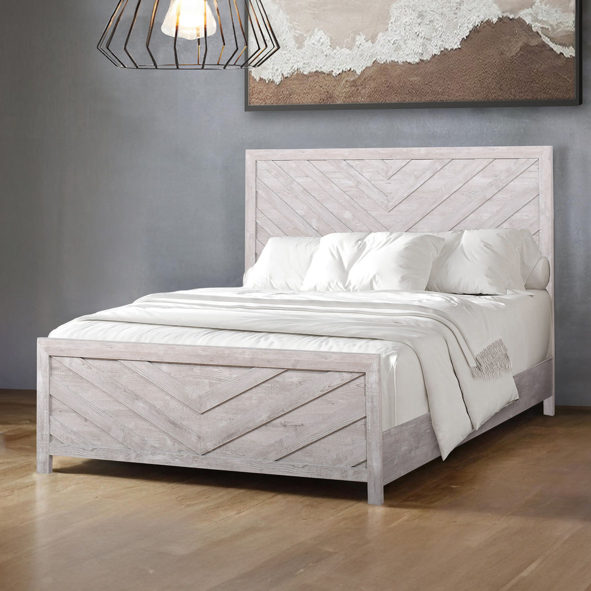 Biscayne - 6/6-5/0 King/Queen Side Rails - Driftwood