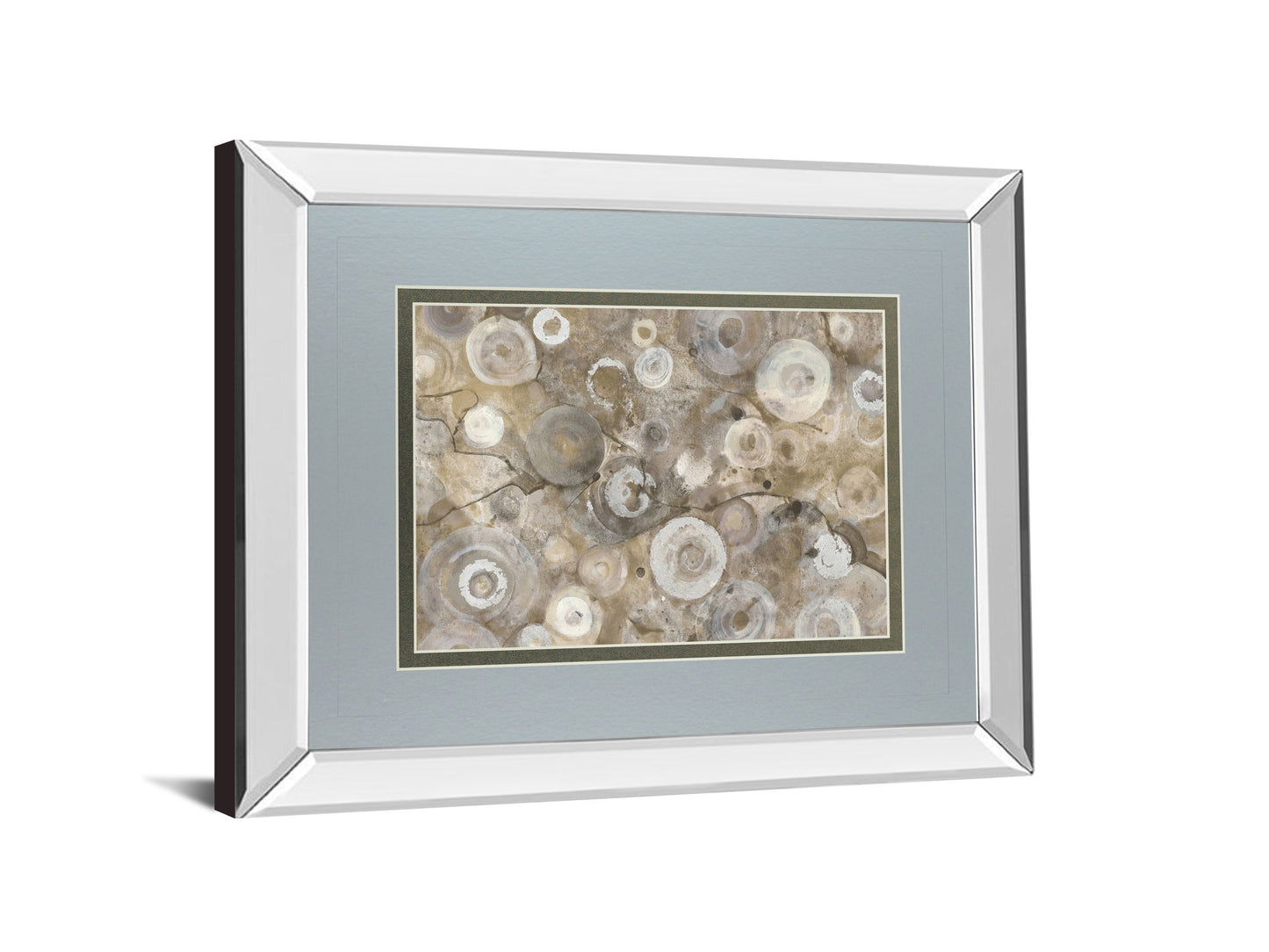 Natural Agate By Albena Hristova - Mirror Framed Print Wall Art - Beige