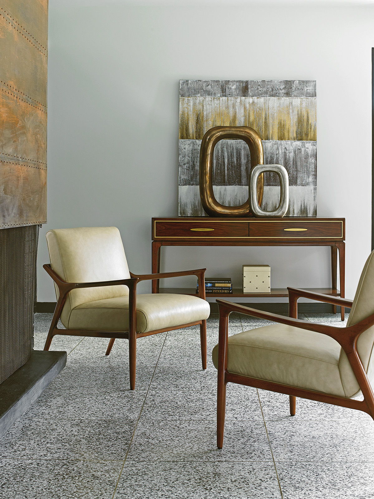 Lexington Leather - Warren Leather Chair - Beige