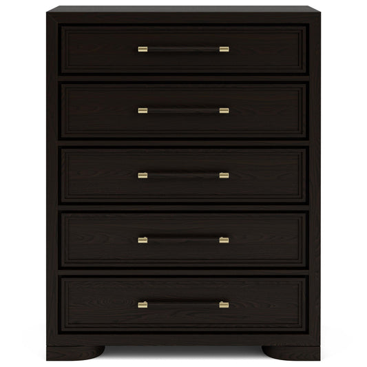 Lydia - 5 Drawer Chest - Dark Brown