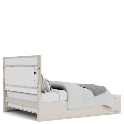 Alexis - King Upholstered Panel Headboard - Latte Essence