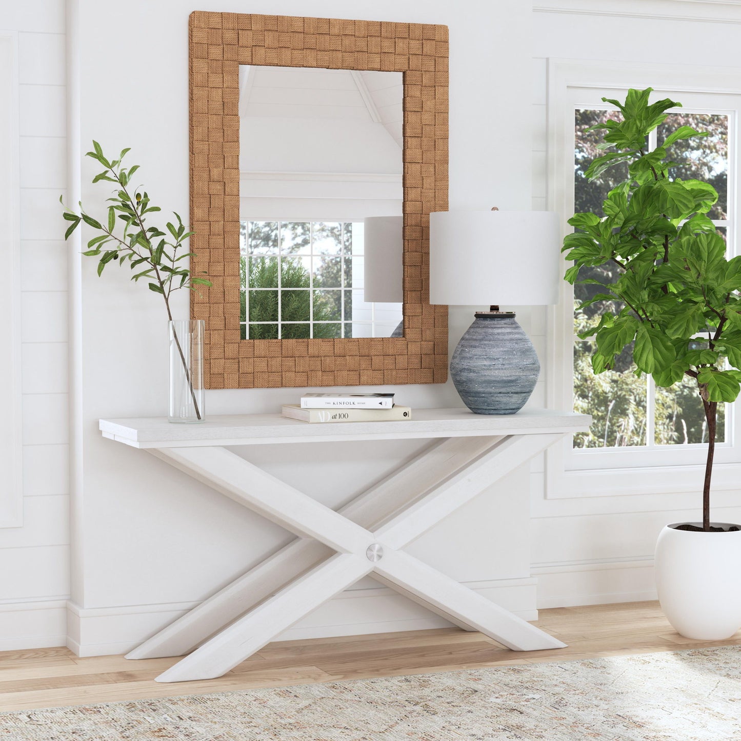 Midlands - Table Lamp - Blue / White