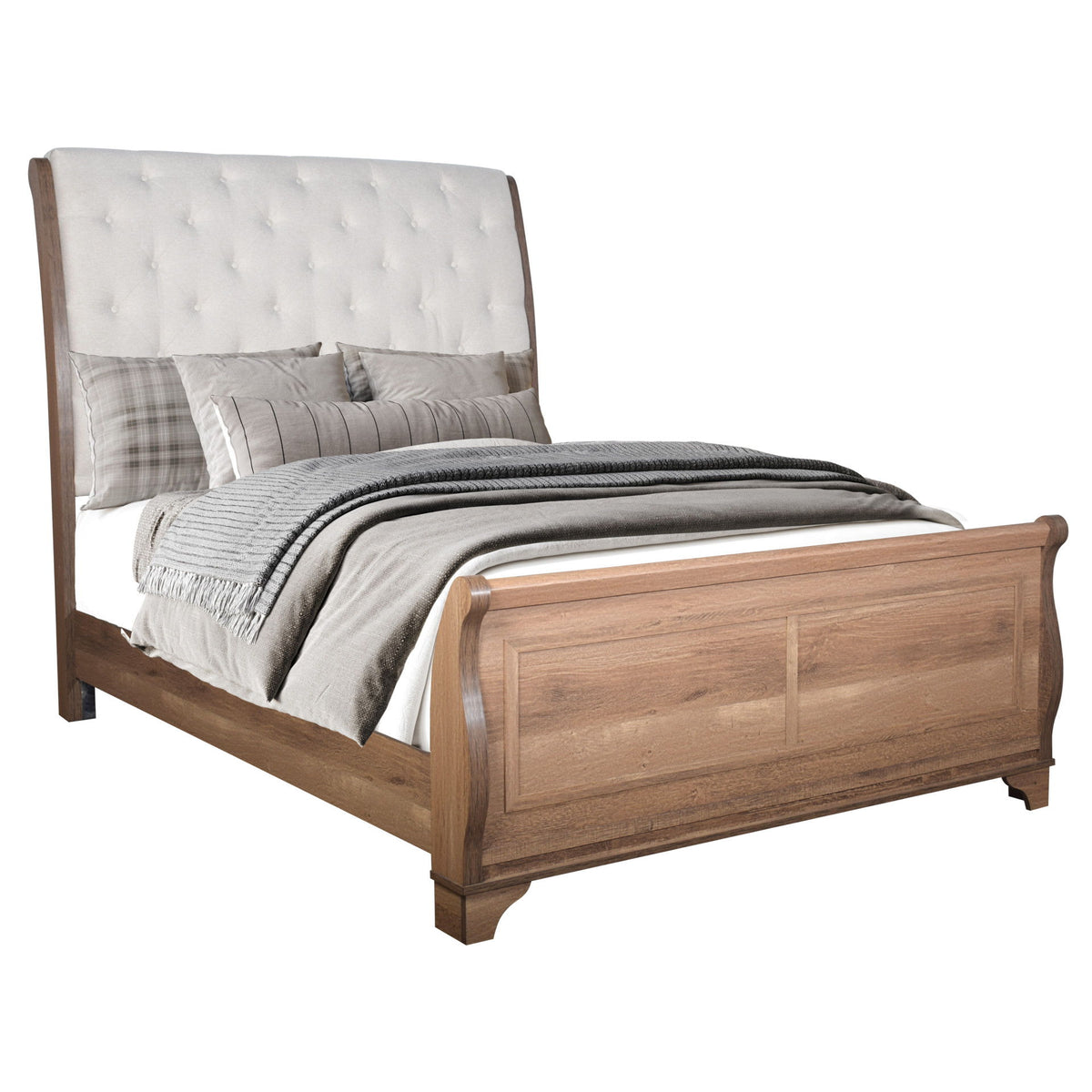 Coventry Hall - Western King Side Rails - Pecan