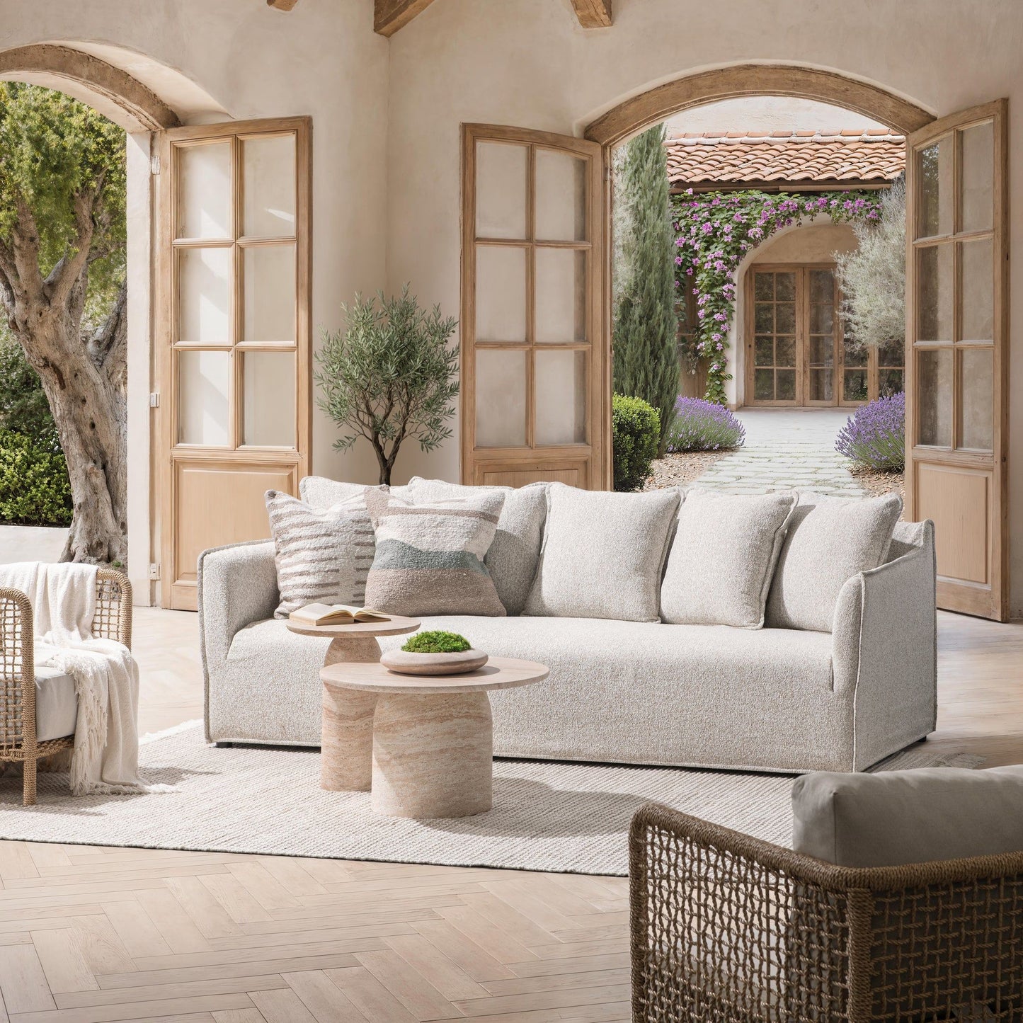 Aruba - Outdoor Sofa - Clouded Cream