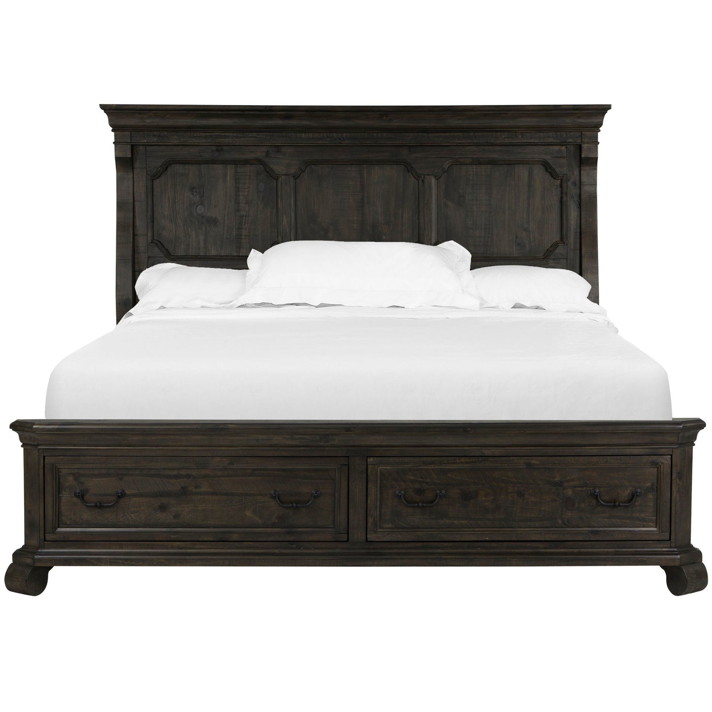 Bellamy - Queen Bed Storage Footboard - Peppercorn