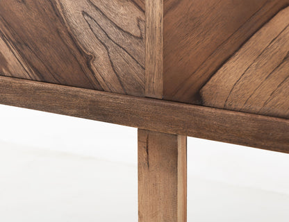 Praga - Eastern King Headboard - Almond / Barrel Brown