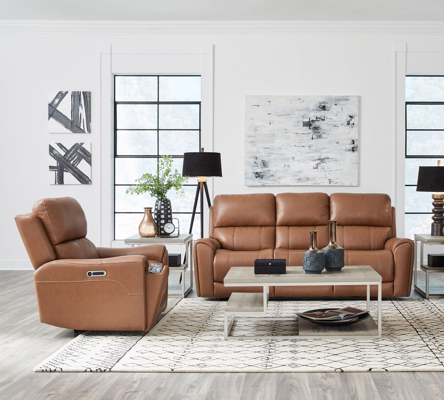Hancock - Zero Gravity Power Reclining Sofa Set