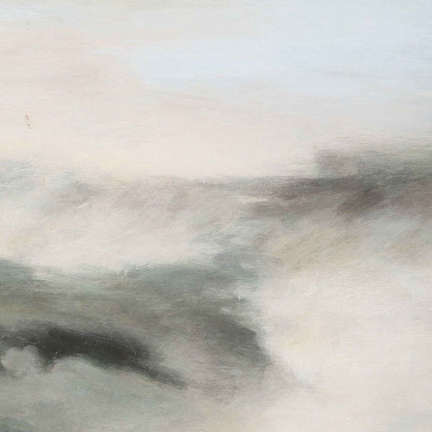 Crossing Paths - Coastal Landscape Painting - Black / Blue / Gray / White