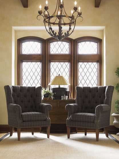 Lexington Upholstery - Suffolk Chair - Dark Brown