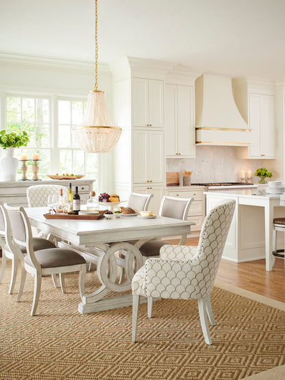 Oyster Bay - Montauk Rectangular Dining Table - Pearl Silver