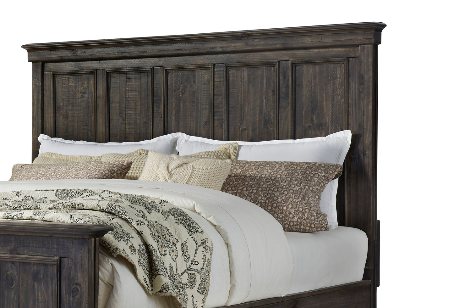 Calistoga - Queen Panel Bed Headboard - Weathered Charcoal